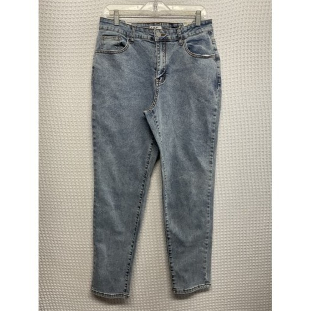 Light‎ Blue Denim Stretch High Rise Lace Tie Back Skinny Jeans Women 30x29